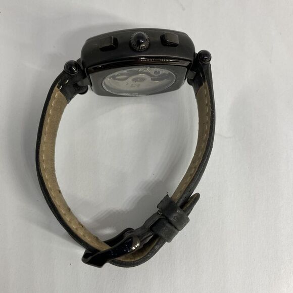 Steinhausen LW393LL-13-M009 Women Black Leather Black Dial Automatic Watch XR191 - Picture 11 of 12